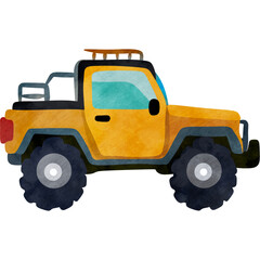Fototapeta premium yellow toy truck