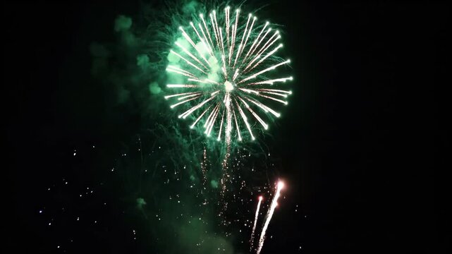 夜空に咲く色鮮やかな打ち上げ花火（夏祭り・花火大会・広告・プロモーション）