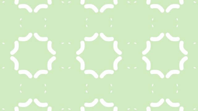 Abstract colorful kaleidoscope pattern animation loop. doodle floral ornament.