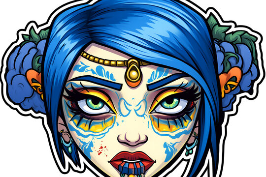 cartoon game avatar. Neural network AI generated art
