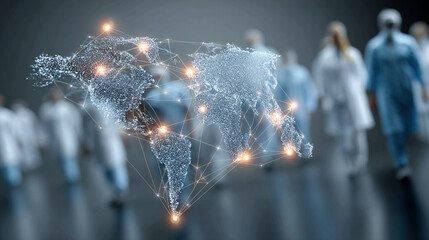 Medical research collaboration global networks connecting scientists hospitals and innovation centers to accelerate discoveries in therapeutics diagnostics and biomedical solutions