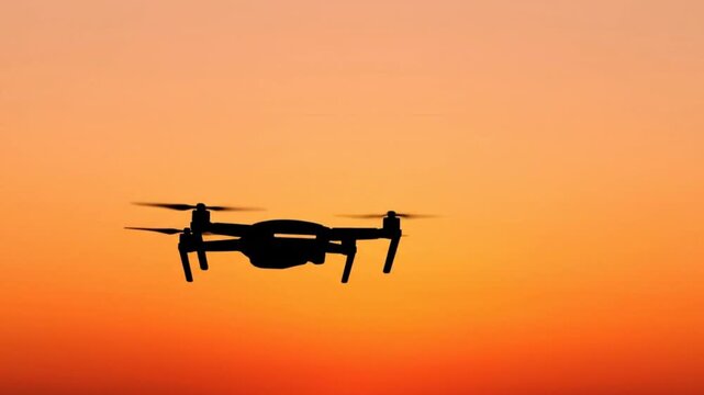 Minimal vector animation of drone