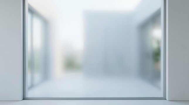 Frosted Glass Texture Background With Soft Diffused Light and Cool Blue Gradient 