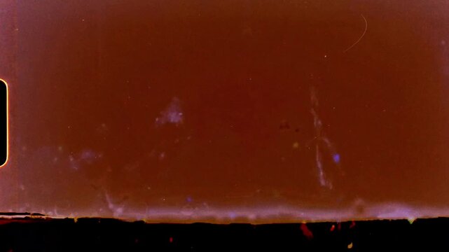 Super 8 Film Frame Overlay 4K Light Leaks Lens Flare