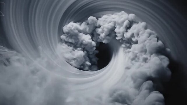 Spiral pattern with central void