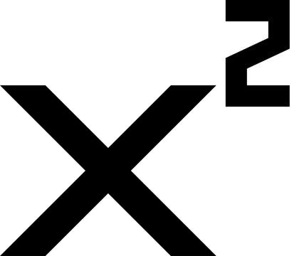 Abstract X symbol with superscript 3.
