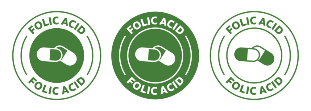 Folic acid icon. vector illustration