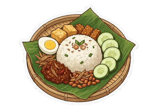 Authentic Nasi Lemak Delight &ndash; A Traditional Malaysian Culinary Icon