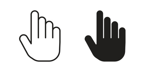 Obraz premium Cursor icon for web and mobile app. Vector icons