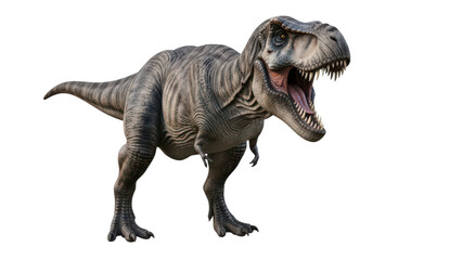Fototapeta premium Majestic Tyrannosaurus Rex roaring, isolated on transparent background