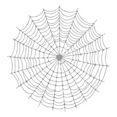 Obraz premium Realistic spider web vector illustration set isolated on transparent background. Creepy cobweb corner decoration for Halloween design, spooky gothic gothic aesthetic, hand-drawn net pattern graphic.