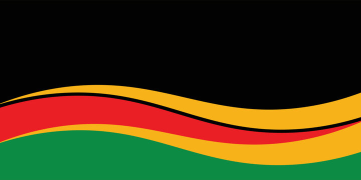 Juneteenth theme wavy abstract background, freedom day, annual holiday. Vector design for banners, greeting cards, posters.