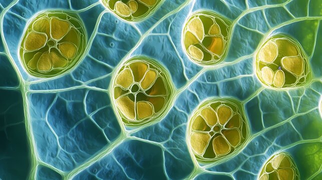 Leaf Stomata Microscopy​​​​​​ Texture​​​​​​​ poster background