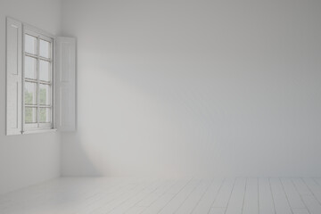 Fototapeta premium empty room with a window