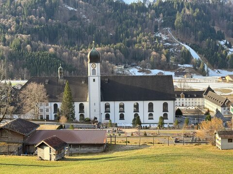 Engelberg Monastery or Benedictine monastery of Engelberg, Switzerland - Das Benediktinerkloster Engelberg (Abtei zur seligen Jungfrau Maria und zum heiligen Nikolaus), Schweiz