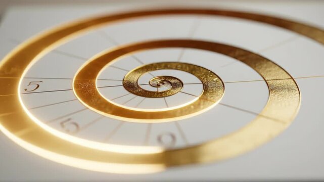 Metallic gradient spiral map illustrating structured strategic alignment from planning to execution.