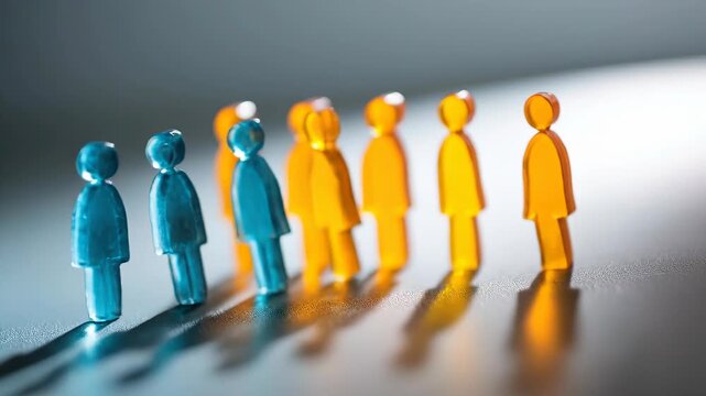 Floating color coded modular platforms exchanging tasks visualize agile team coordination and iterative workflow system.