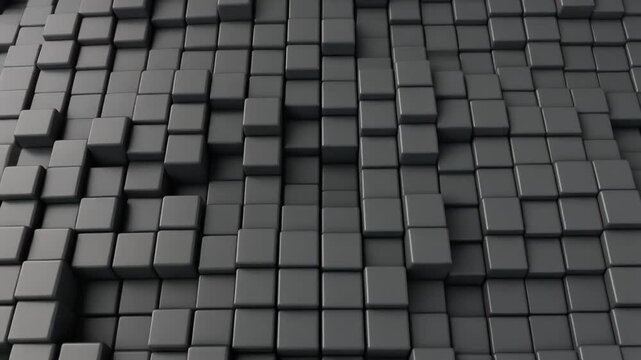Abstract 3D Gray Cube Grid Pattern Background