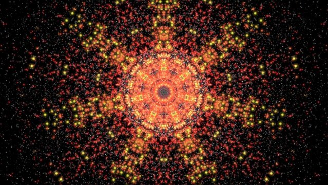 explosion of light on black background