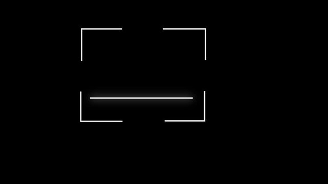 scanner icon animation isolated scanner neon shine icon animation .fingerprint biometric scanning animation.Scanning the QR code white icon animation.QR code being a scanning concept.scanner icon .