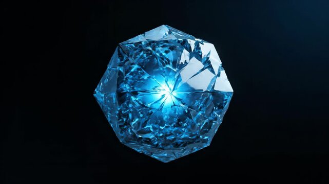 Mystical Blue Crystals - A Journey into Gemstone Formation and Light.