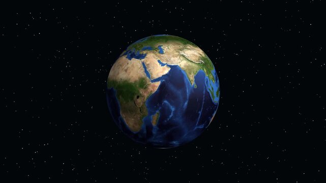Earth Zoom Animation to Bordj Bou Arreridj Algeria with Data Overlay