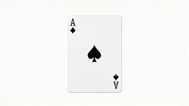 Ace of spades playing card isolated on white background classic design for poker blackjack casino games gambling concept royalty free stock photo for gaming luck fortune and risk t
