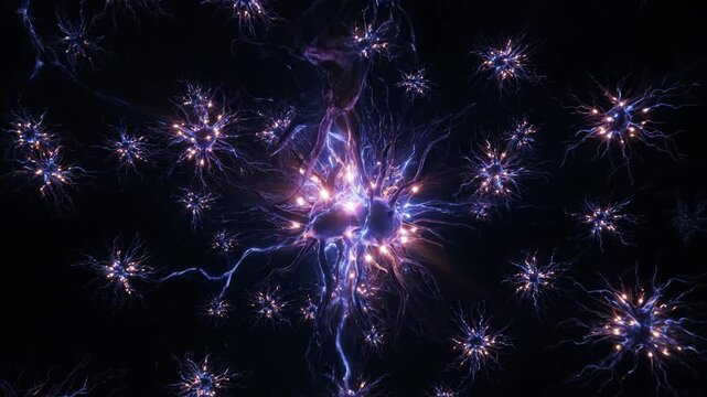 Neural Network Activity - A Visual Representation of Brain Function.