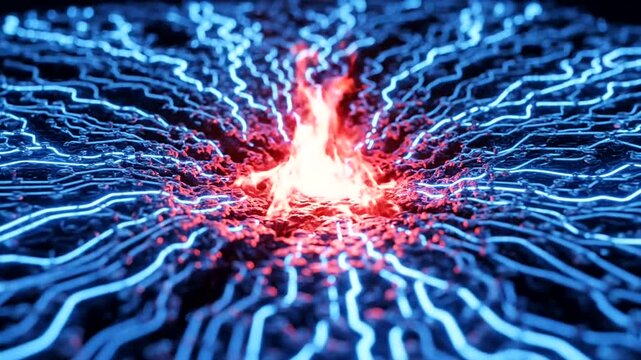Electricity Network Pulse Energy Flow.