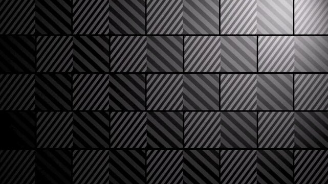 Abstract geometric diagonal line grid background with light motion