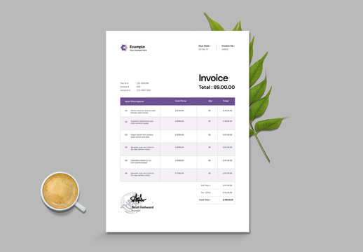 Invoice Layout