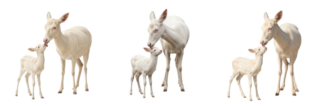 Donkey Mother and Foal Farm Animal Family PNG