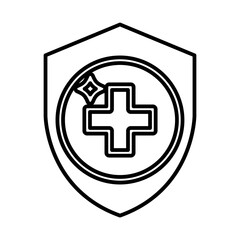 Fototapeta premium Medical protection icon