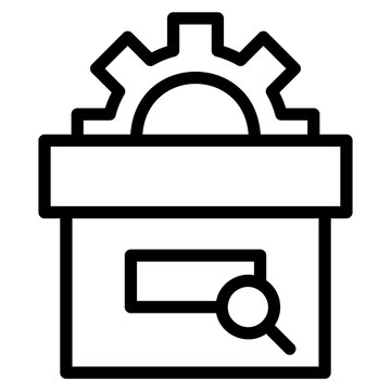 SEO Online Technical SEO Settings Configuration line icon