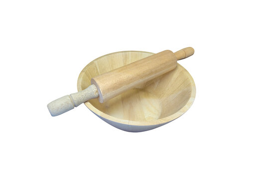 This set of wooden rolling pin and bowl is perfect for baking or general cooking. Made from durable and safe beech wood, it's ideal for all your baking and cooking needs.