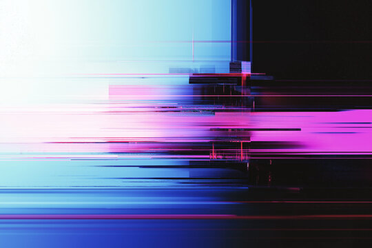 A sleek modern Technical Difficulties screen with minimalist glitch effects