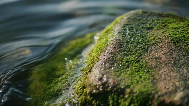Close-up macro shot of mosquito resting on green leaf in natural sunlight outdoor environment