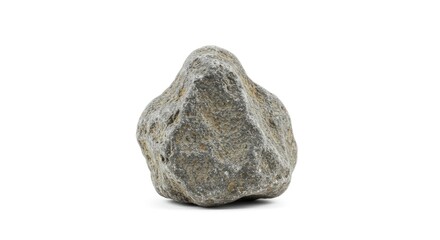 Fototapeta premium Close up of a weathered rock isolated on a clean white background