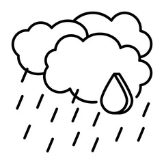 Fototapeta premium This Rain icon is suitable for Springtime, etc