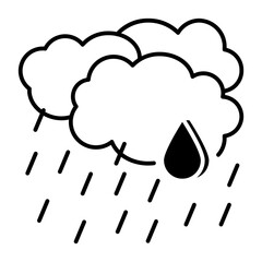 Fototapeta premium This Rain icon is suitable for Springtime, etc