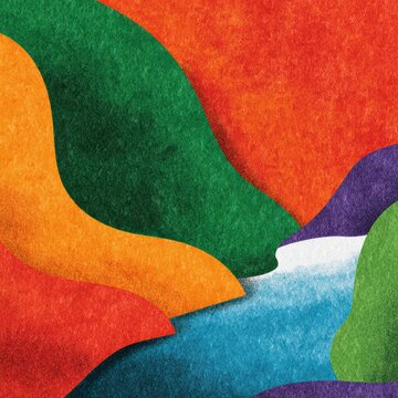 Abstract Color Flow - Organic Shapes & Texture