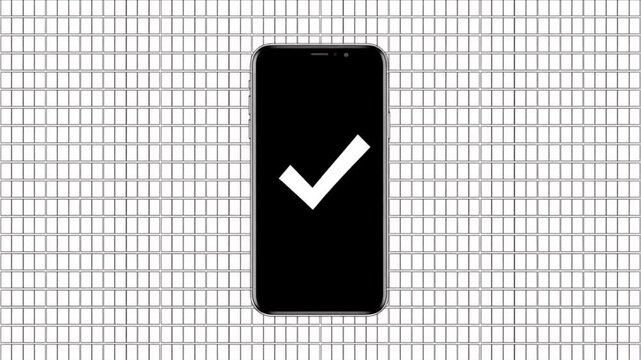 QR code registration on white grid for account setup