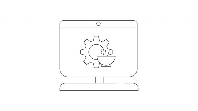 Computer Software Development Icon Animation for Technology Projects.