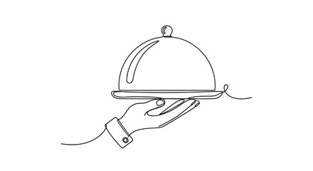 Obraz premium Simple navy blue flatware and plate arrangement on a white background