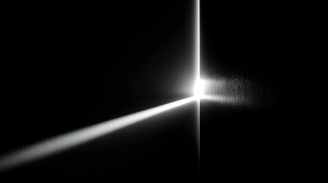 jamb. Sharp beam of light through door crack in a dark room. travel magazines, destination branding, designed for travel destination branding and outdoor magazines and nature guides.