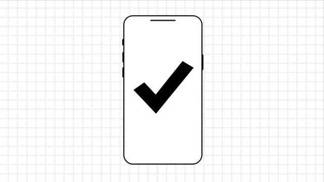 QR code verification on white grid for security authentication