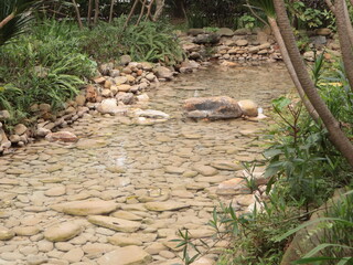 Obraz premium Manmade Decorative River