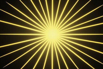 Fototapeta premium a yellow star burst on a black background