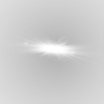 &laquo;Minimalist white lens flare overlay with a clinical freshness effect. PNG