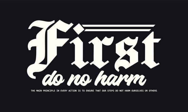 Retro ghotic typography college varsity motivational quote slogan print for jersey, t-shirt, or wall art design - Vector